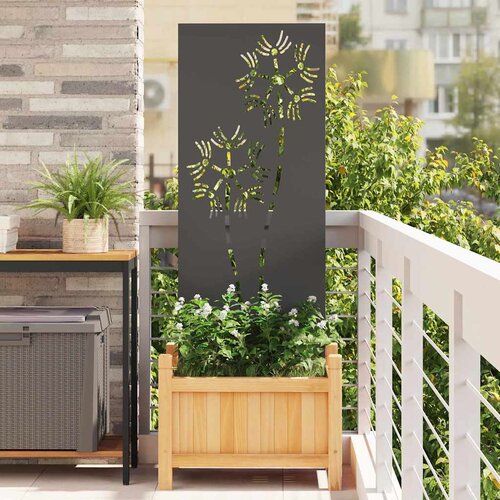 vidaXL Dekorativna ploča za vrt Crna 50 x 140 cm Cijene