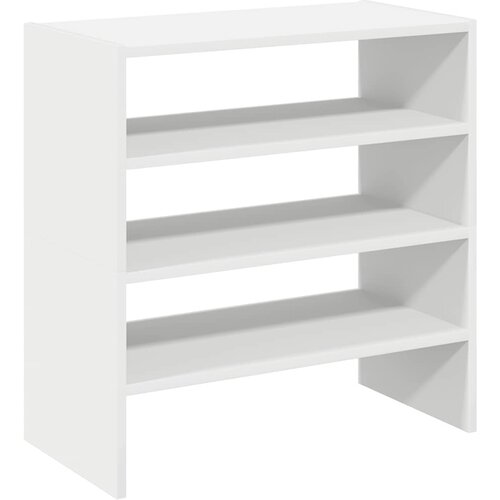 Maison Chic Regal za čevlje - Polica za čevlje 2 kosa zložljiva bel 60x30x30,5 cm, (21777321) Slike