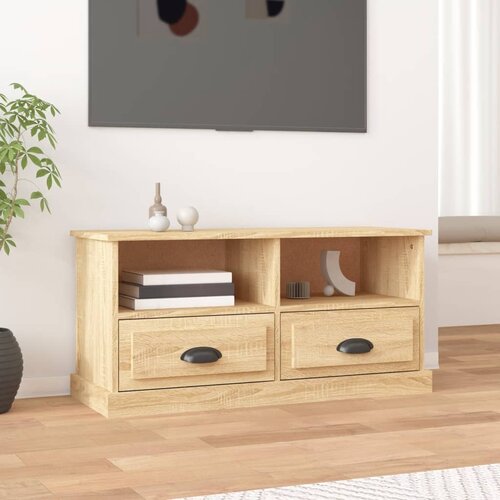 vidaXL TV omarica sonoma hrast 93x35,5x45 cm inženirski les Cene
