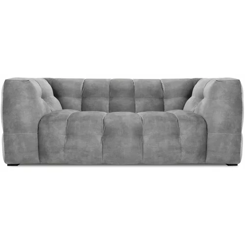 Windsor & Co Sofas siva baršunasta sofa Vest, 208 cm