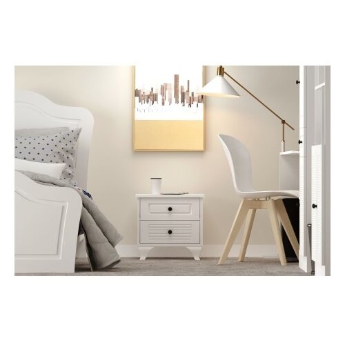 Hanah home noćni ormarić mat bela boja rb 118 Cene