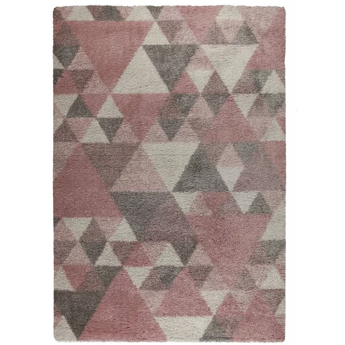 Flair Rugs ružičasto-sivi tepih Nuru, 160 x 230 cm