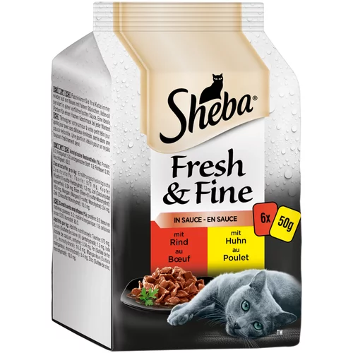 Sheba Multi pakiranje Fresh & Fine 6 x 50 g - Fina raznolikost