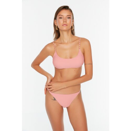 Trendyol Dried Rose Low Waist Bikini Bottom Cene