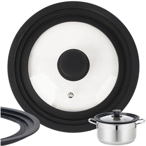 Ruhhy univerzalni poklopac 3 u 1 za lonce 18/20/22 cm, staklo i silikon Slike
