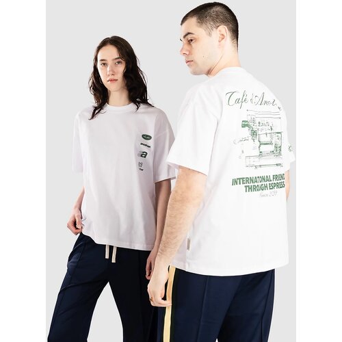Another Cotton Lab Caf&eacute; D'Another T-shirt white Cene
