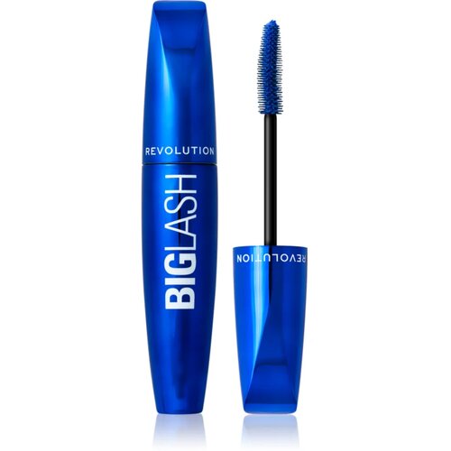 Makeup Revolution Big Lash Volume maskara za volumen in podalj&amp;scaron;anje trepalnic odtenek Blue 8 ml Slike