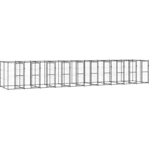 vidaXL vanjski kavez za pse čelični 24,2 m² Cijene