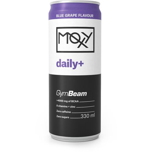 GymBeam MOXY daily+ 330 ml blue grape Cene