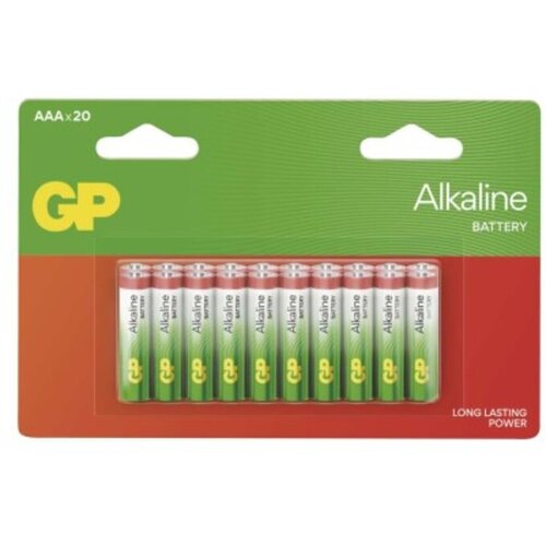 Gp alkalna baterija ALKALINE, AAA, LR03, 1.5 V, 20 kos, B0412L Slike