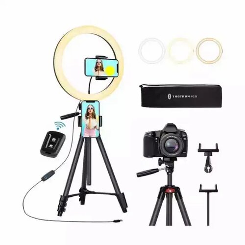 Taotronics stojeća selfi ring led lampa TT-CL027 black/daljinski Slike