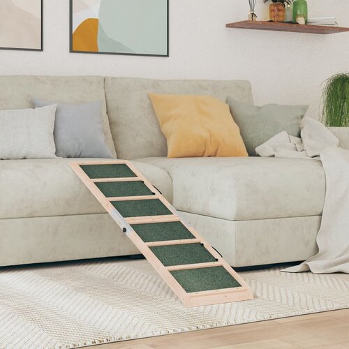 vidaXL Rampa za pse zelena 120 x 30 cm od masivne jelovine Cijene