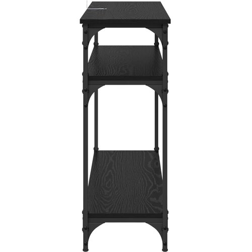  Konzolna stolica Crni hrast 100 x 29 x 75 cm Konstruirano drvo Slike