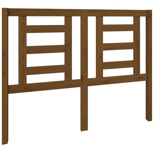 Maison Chic posteljno vzglavje - vzglavna omarica - nočna omarica medeno rjavo 126x4x100 cm trdna borovina, (21707509) Cene