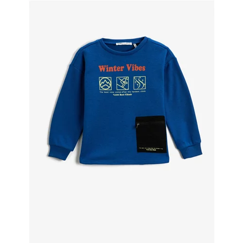 Koton Sweatshirt - Dark blue - Regular fit