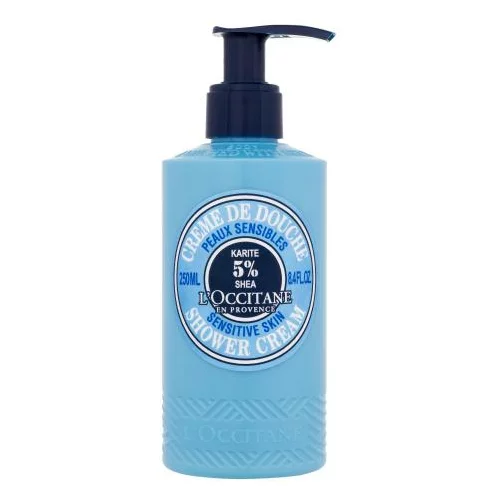 L'occitane Shea Body Shower Cream Sensitive Skin krema za prhanje s karitejevim maslom za občutljivo kožo 250 ml unisex