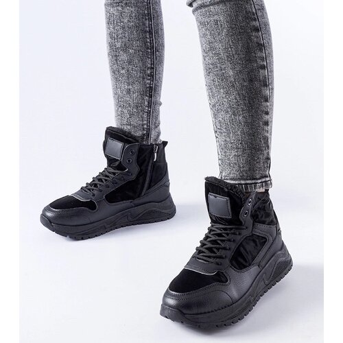 Gemre Black insulated high-top sneakers Malles Slike