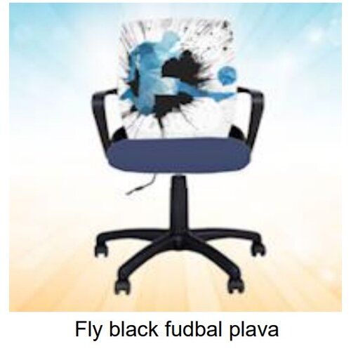 Olimp Sport Dečija Stolica Fly Black Fudbal Cene