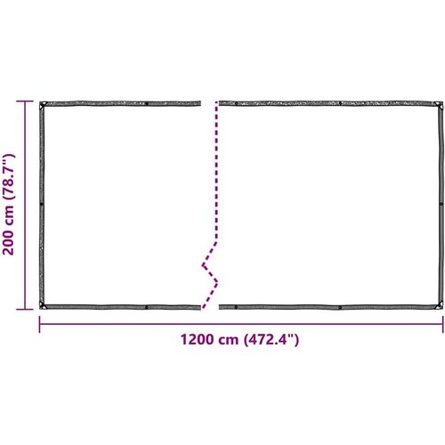VidaXL Prozirna cerada s u&amp;scaron;icama 2x12 m polietilen Slike
