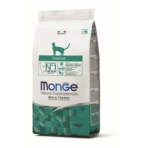Monge cat hairball piletina 10kg Slike