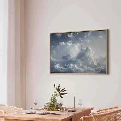  Slika - Astral Calm: Stars Scattered Over Delicate Clouds 90x60 Cijene