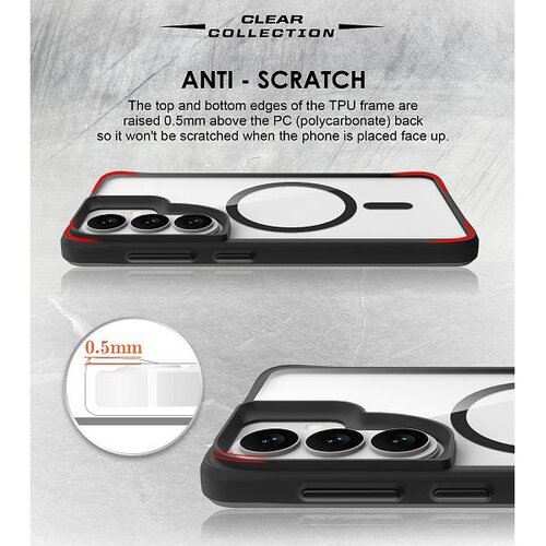 Max Mobile MM TPU SAM GALAXY S26 PLUS - DROP-PROOF COMBAT X BLACK MAGSAFE SLIM Slike