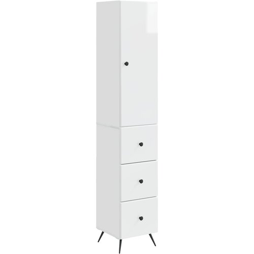 VidaXL Set ormara 2 kom. 34 5 x 34 5 x 90 cm Konstruirano drvo - Visoko sjajno bijela Slike