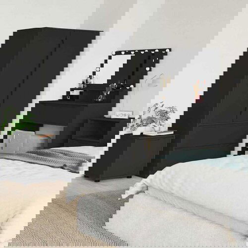 VidaXL Kupaonski ormar Crna 40,5 x 40 x 44 cm Konstruirano drvo Slike