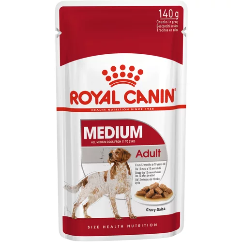 Royal Canin Medium Adult mokra hrana - 10 x 140 g