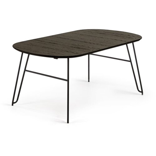 Kave Home crni blagovaonski stol na razvlačenje Norfort, 170 x 100 cm Cijene