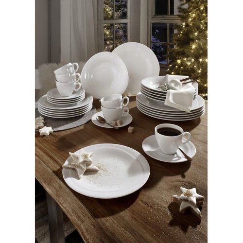 Seltmann Weiden KOMBINIRANI SERVIS Trio Weiss porcelan Slike
