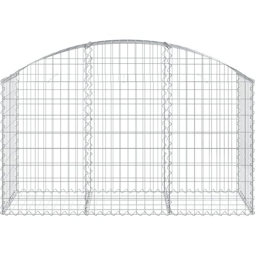  Gabionska ko&amp;scaron;ara s lukom 150x50x80/100 cm pocinčano željezo Slike