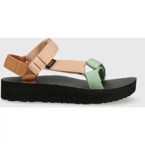Teva Sandale Midform Universal za žene, boja: smeđa, s platformom, 1090969.CYM-CYM