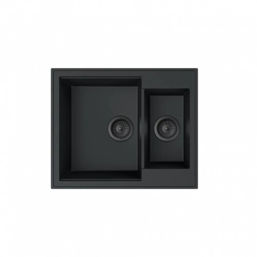 Minotti Granitna sudopera MILO RETTO 61x50 Lava stone sa sifonom dupla Cene