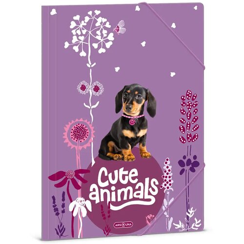 Ars Una Cute Animals - Mapa z elastiko A/4 z vzorcem mladička jazbečarja Cene