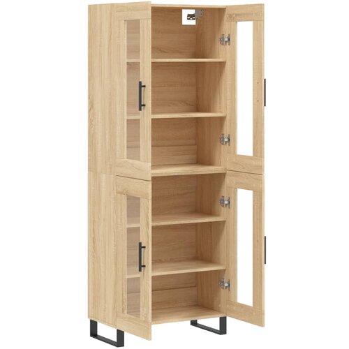  Visoka komoda hrasta sonome 69,5x34x180cm od konstruiranog drva Slike