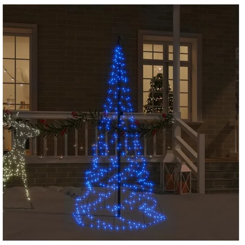  Novoletna jelka iz 200 modrih LED lučk 180 cm