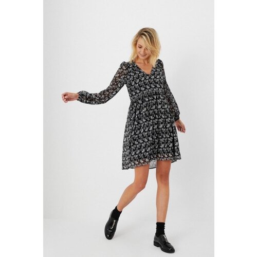 Moodo Flared dress with a floral pattern Slike