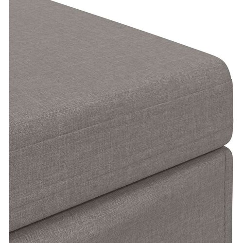  Stolica Sivo-smeđa 61 x 41 x 40 cm Tkanina i konstruirano drvo - Sivo-smeđa 60 cm tkanina Slike