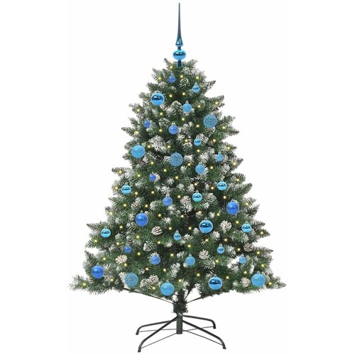  Umjetno božićno drvce Zelena 150 cm PVC, Plastika i Čelik Slike