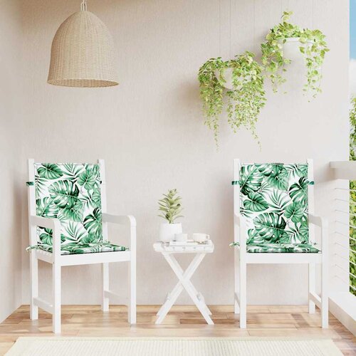 vidaXL Blazine za stole Drugo 2 pcs Vzorec listov 100 x 50 x 3 cm Cene