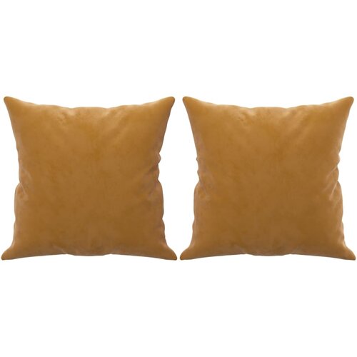 vidaXL Okrasna blazina 2 kosa rjava 40x40 cm žamet, (20769024) Cene