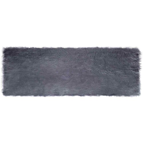 vidaXL Lažni Ovčji Tepih Antracit 80 x 250 cm Poliester Cene