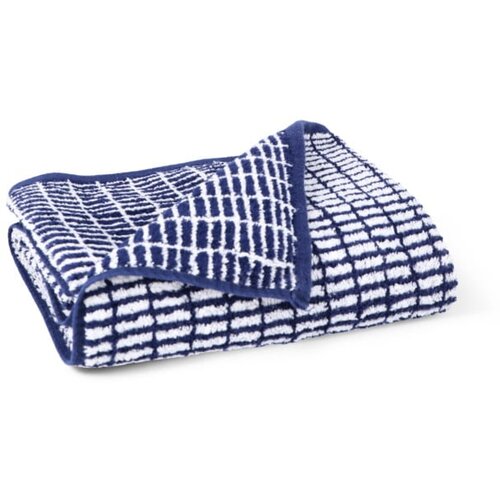 JUNA Bijeli/plavi ručnik od mje&amp;scaron;avine bambusa od frotira 50x100 cm Nuance &amp;ndash; Slike