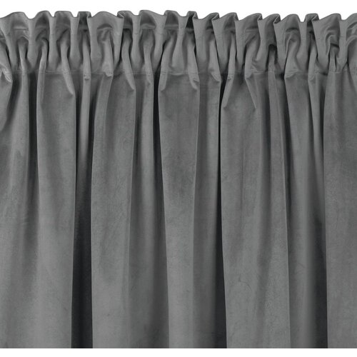  Curtain VILA color graphite style classic dragon tape transparent 10 cm with fringe 3 cm velvet 135x175 HOMEDE Slike