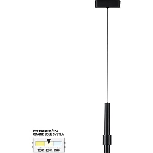  LED magnetna visilica CCT ULTRA SLIM FMS4005-7 BK Cene