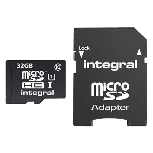 Integral SPOMINSKA KARTICA 32GB micro SD z adapterjem