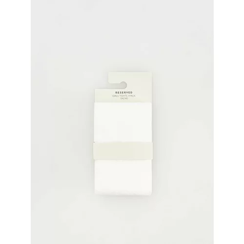 Reserved - Čarape s gaćicama od mikrovlakana - bijela