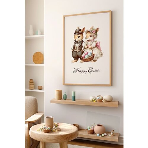 WALLXPERT Arteastermodel50-3348 Vi&scaron;enamenska Dekorativna Slika u Ram Cene