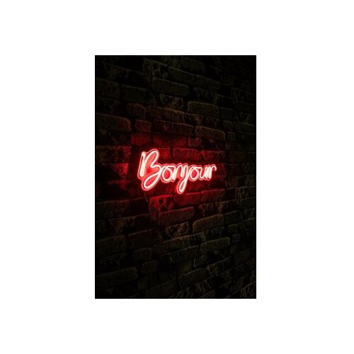 WALLXPERT Dekorativna plastična LED rasveta Bonjour Red Cene